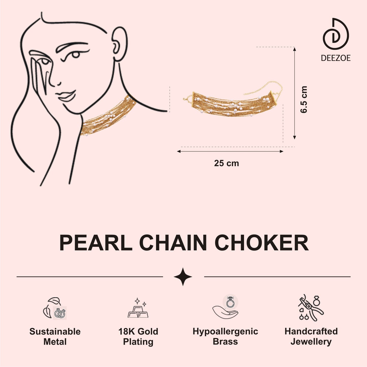 PEARL CHAIN CHOKER
