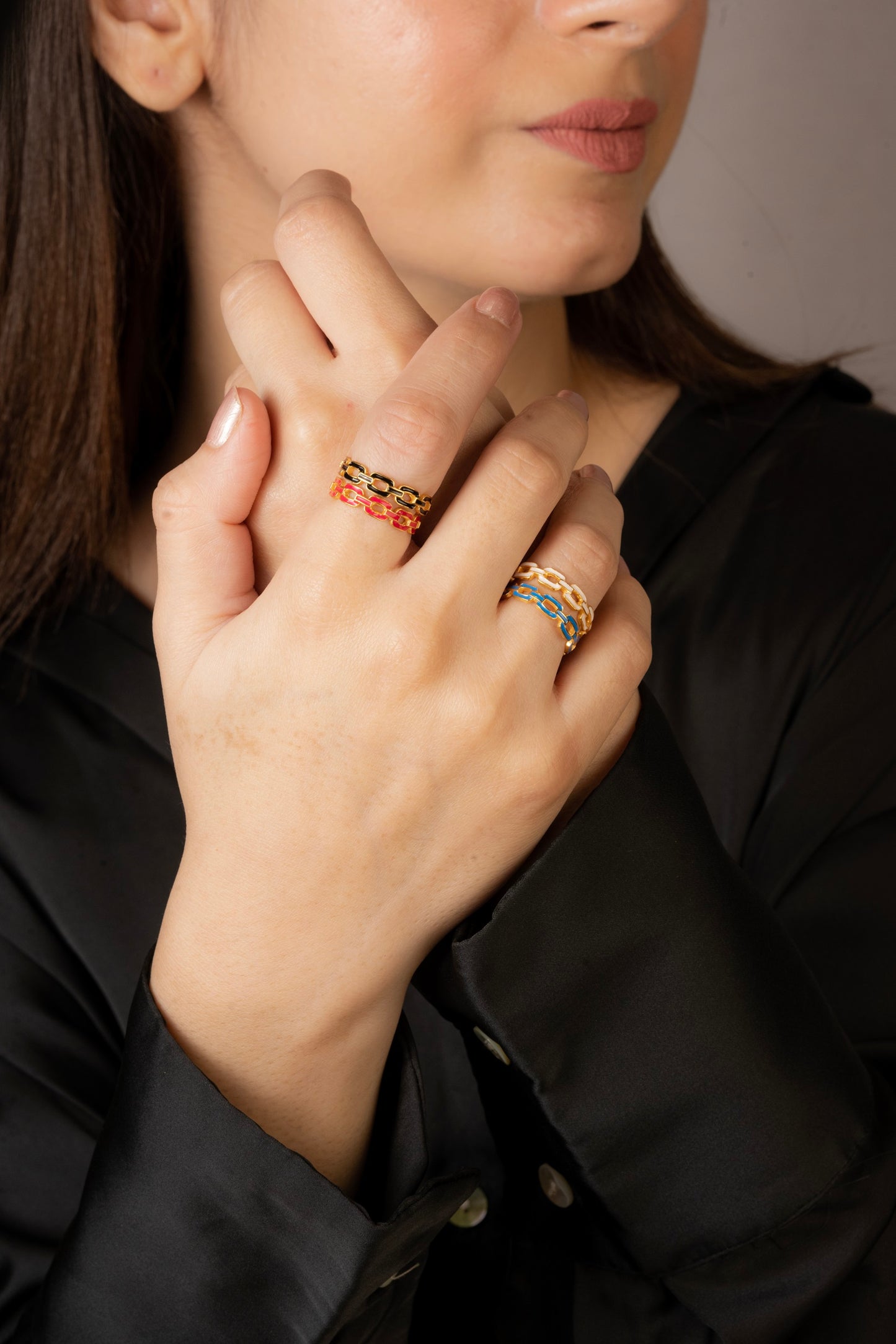ENAMEL STACKABLE RING