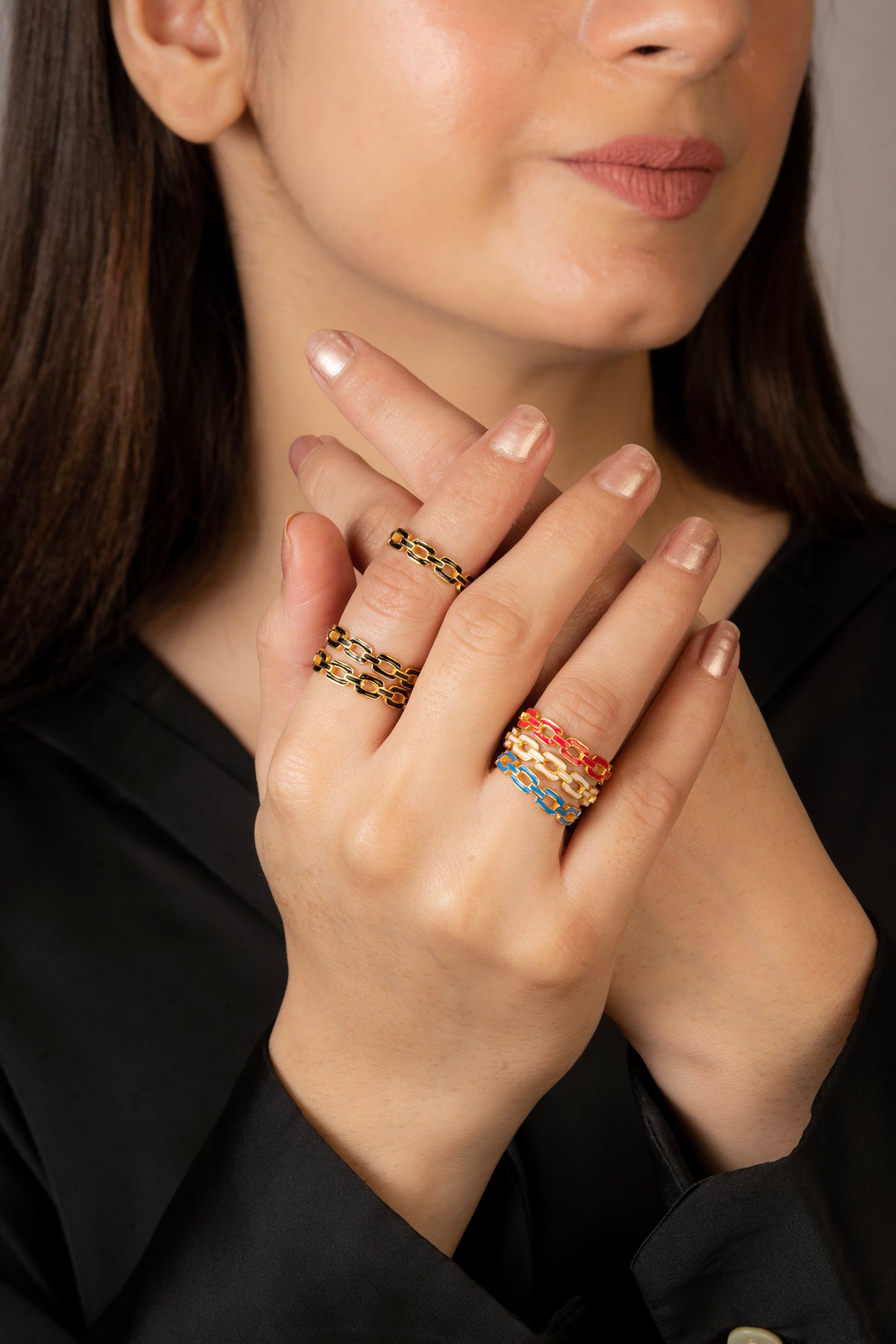 ENAMEL STACKABLE RING