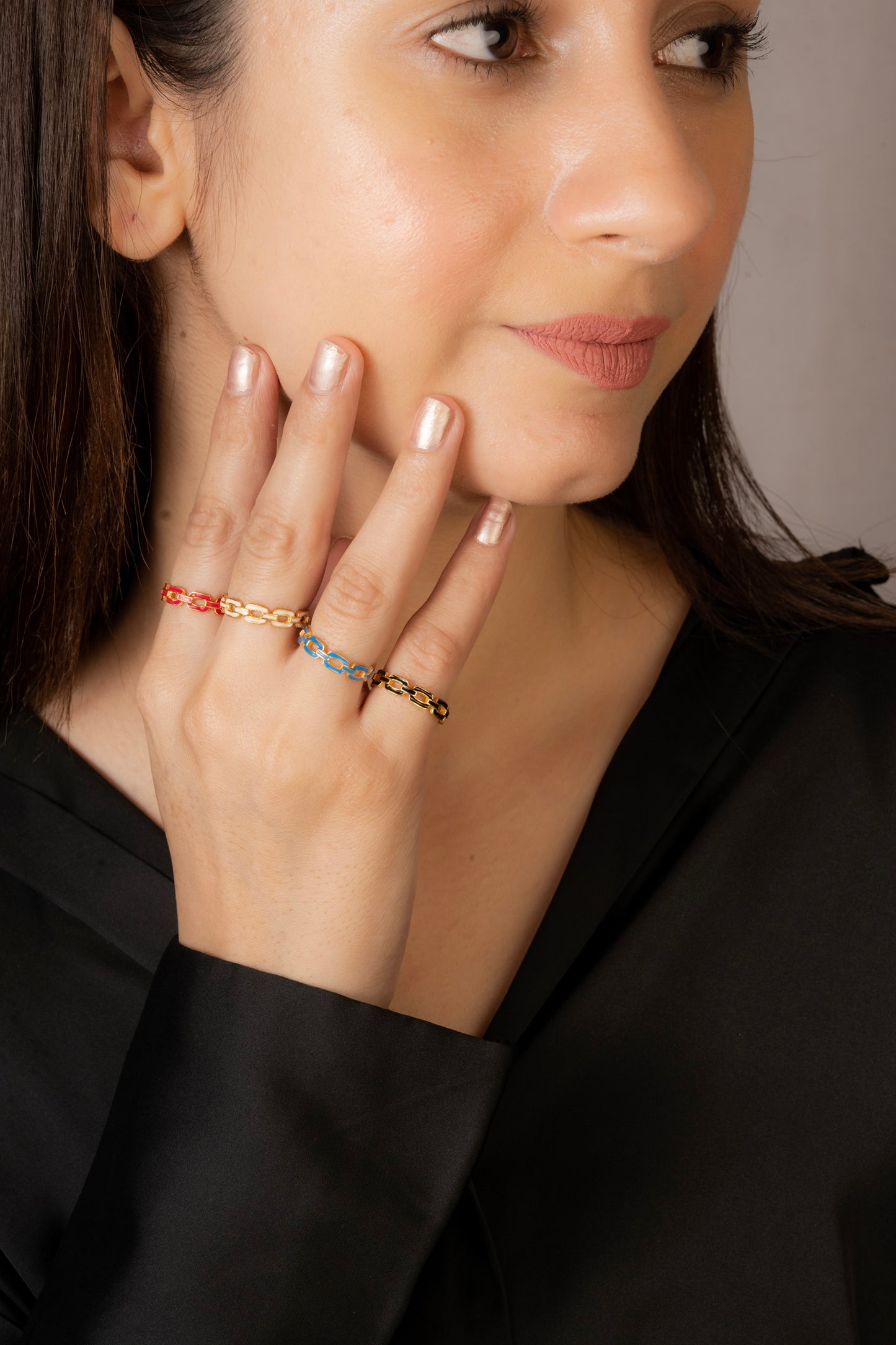 ENAMEL STACKABLE RING