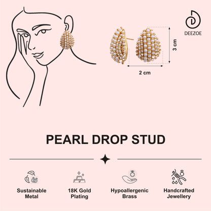 PEARL DROP STUD