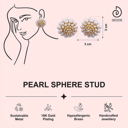 PEARL SPHERE STUD