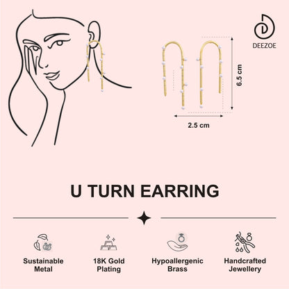 U TURN EARRING