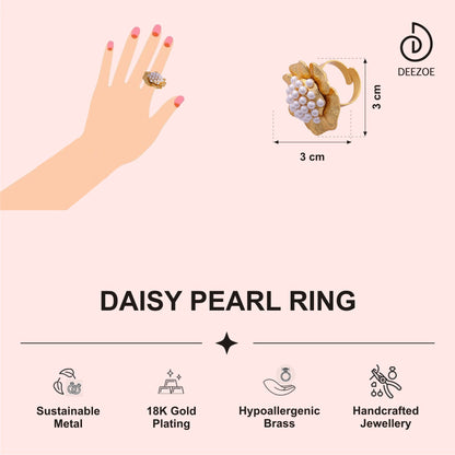 DAISY PEARL RING