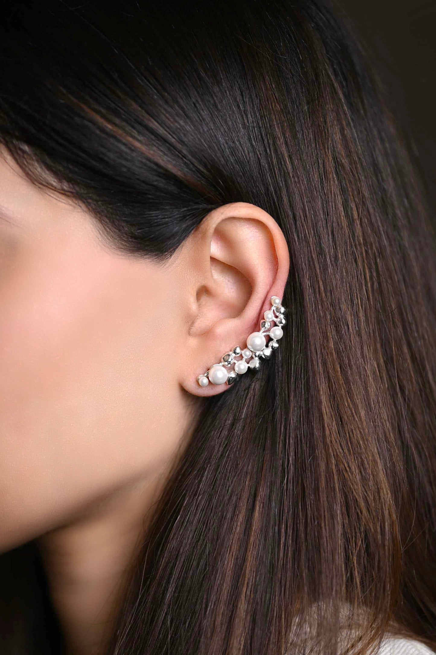 PRETTY PLEASE EAR CUFF - SILVER MOON