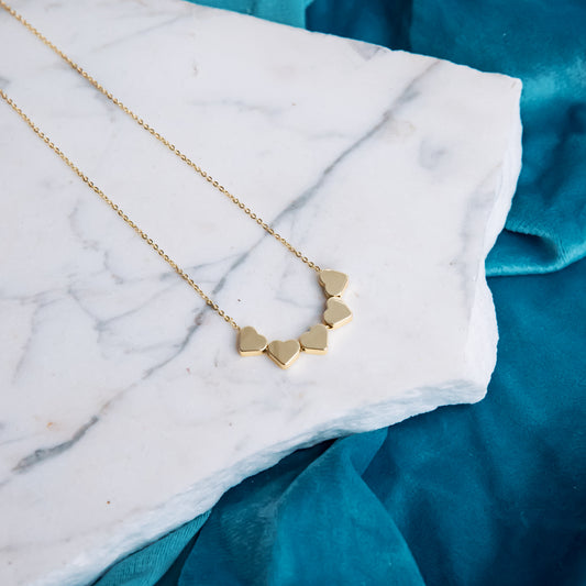 GOLDEN HEARTS NECKLACE