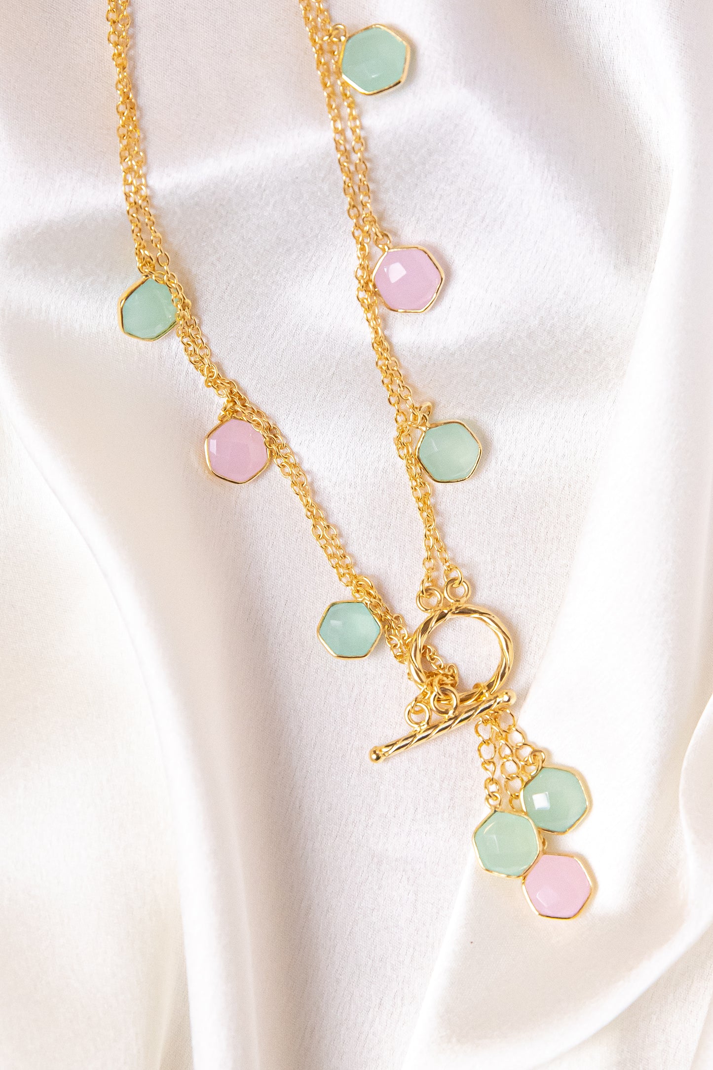 MULTICOLOR LOCK NECKLACE